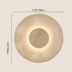 Contemporary Nordic Round Stone Acrylic LED Wall Sconce Lamp For Living Room