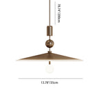 Contemporary Nordic Round Iron Acrylic Glass 1-Light Pendant Light For Living Room