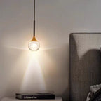 Contemporary Nordic Globe Iron Crystal LED Pendant Light For Living Room