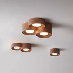 Contemporary Nordic Cylinder Resin 1/2/3-light Flush Mount Ceiling Light for Living Room