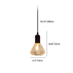 Modern Minimalist Cone Iron Glass 1-Light Pendant Light For Living Room