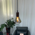 Modern Minimalist Cone Iron Glass 1-Light Pendant Light For Living Room