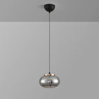 Modern Minimalist Oval Iron Glass Acrylic LED Pendant Light For Living Room