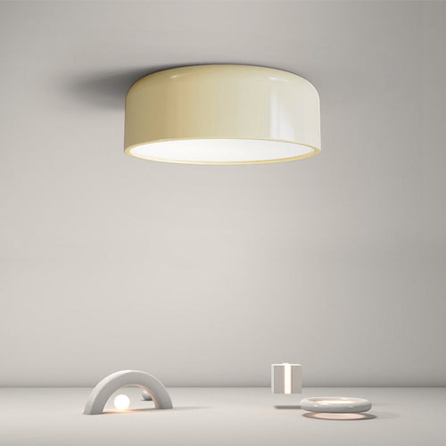 Contemporary Creative Round Iron Acrylic LED Flush Mount Ceiling Light For Living Room