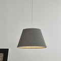 Modern Minimalist Drum Fabric 1-Light Pendant Light For Living Room