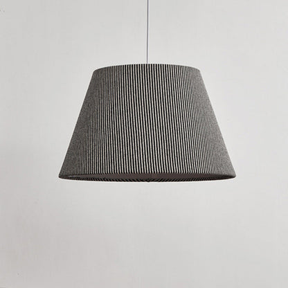 Modern Minimalist Drum Fabric 1-Light Pendant Light For Living Room