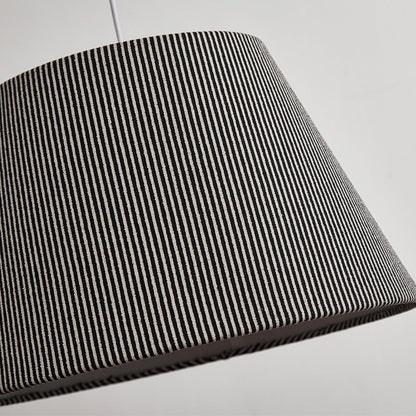 Modern Minimalist Drum Fabric 1-Light Pendant Light For Living Room