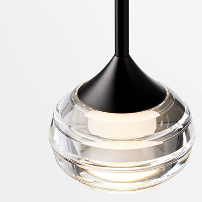 Modern Minimalist Oval Aluminum Plastic LED Pendant Light For Living Room