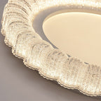 Contemporary Luxury Round Iron Acrylic LED Flush Mount Ceiling Light For Living Room