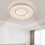 Contemporary Luxury Round Iron Acrylic LED Flush Mount Ceiling Light For Living Room