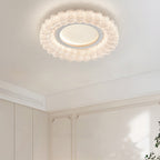 Contemporary Luxury Round Iron Acrylic LED Flush Mount Ceiling Light For Living Room