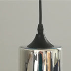 Contemporary Creative Cylinder Iron Glass 1/3-Light Pendant Light For Living Room