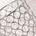 Modern Simplicity Cylinder Iron Crystal 1-Light Table Lamp For Living Room Lumendat