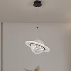 Contemporary Creative Moon Iron Acrylic LED Pendant Light For Living Room