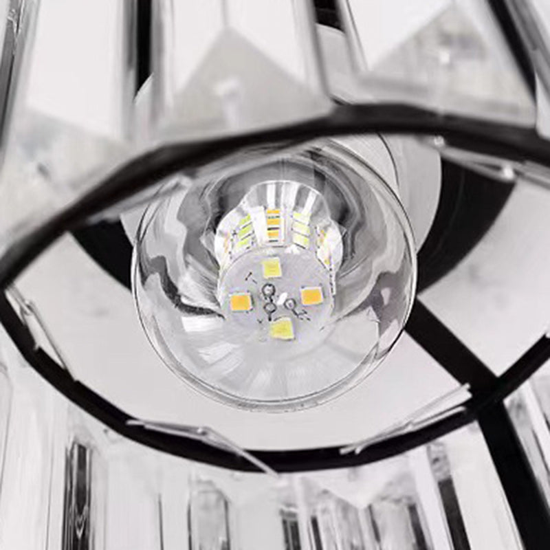 Modern Minimalist Cylinder Iron Glass 1-light Semi-flush Mount Ceiling Light for Living Room