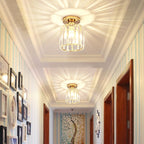 Modern Minimalist Cylinder Iron Glass 1-light Semi-flush Mount Ceiling Light for Living Room