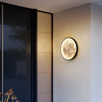 Contemporary Creative Round Iron Glass LED Flush Mount Ceiling Light For Garden
