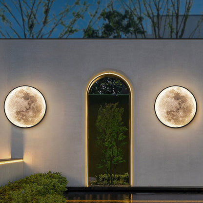 Contemporary Creative Round Iron Glass LED Flush Mount Ceiling Light For Garden