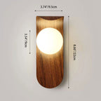 Contemporary Nordic Globe Iron Glass 1-Light Wall Sconce Lamp For Living Room