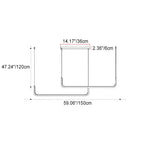 Modern Minimalist Long Strip Metal Aluminum Silica Gel LED Island Light Chandeliers for Dining Room BulbSquare