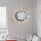 Contemporary Creative Stainless Steel Acrylic Water Drop Mirror LED Wall Sconce Lamp For Bathroom