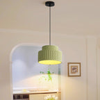 Contemporary Nordic Painted Ribbed Resin 1/3-light Pendant Light for Living Room