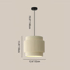 Contemporary Nordic Painted Ribbed Resin 1/3-light Pendant Light for Living Room