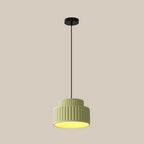 Contemporary Nordic Painted Ribbed Resin 1/3-light Pendant Light for Living Room