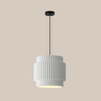Contemporary Nordic Painted Ribbed Resin 1/3-light Pendant Light for Living Room