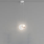 Lumendat Contemporary Creative Cartoon Acrylic Airplane Cloud Moon Shade LED Kids Chandelier For Bedroom Lumendat
