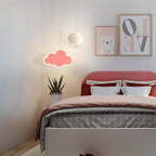 Lumendat Contemporary Creative Cartoon Acrylic Airplane Cloud Moon Shade LED Kids Chandelier For Bedroom Lumendat