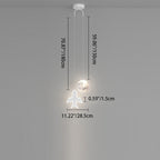 Lumendat Contemporary Creative Cartoon Acrylic Airplane Cloud Moon Shade LED Kids Chandelier For Bedroom Lumendat