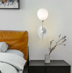 Lumendat Contemporary Creative Kids Cartoon Bear Balloon Resin Glass Ball 1-Light Wall Sconce Lamp For Bedroom Lumendat