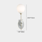 Lumendat Contemporary Creative Kids Cartoon Bear Balloon Resin Glass Ball 1-Light Wall Sconce Lamp For Bedroom Lumendat