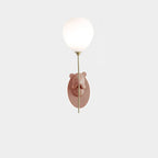 Lumendat Contemporary Creative Kids Cartoon Bear Balloon Resin Glass Ball 1-Light Wall Sconce Lamp For Bedroom Lumendat