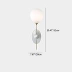 Lumendat Contemporary Creative Kids Cartoon Bear Balloon Resin Glass Ball 1-Light Wall Sconce Lamp For Bedroom Lumendat
