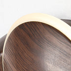 Lumendat Contemporary Creative Rotatable Moon Shadow Round Wood Grain Iron Aluminum LED Kids Wall Sconce Lamp For Bedroom Lumendat