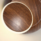 Lumendat Contemporary Creative Rotatable Moon Shadow Round Wood Grain Iron Aluminum LED Kids Wall Sconce Lamp For Bedroom Lumendat