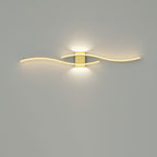 Modern Minimalist Geometric Long Strip Iron Acrylic LED Wall Sconce Lamp For Hallway