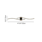 Modern Minimalist Geometric Long Strip Iron Acrylic LED Wall Sconce Lamp For Hallway