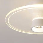 Contemporary Nordic Lotus Rose Plum Blossom Iron Acrylic LED Semi-Flush Mount Ceiling Light For Hallway