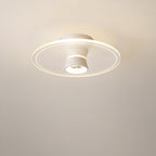 Contemporary Nordic Lotus Rose Plum Blossom Iron Acrylic LED Semi-Flush Mount Ceiling Light For Hallway