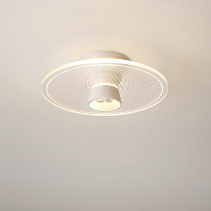 Contemporary Nordic Lotus Rose Plum Blossom Iron Acrylic LED Semi-Flush Mount Ceiling Light For Hallway