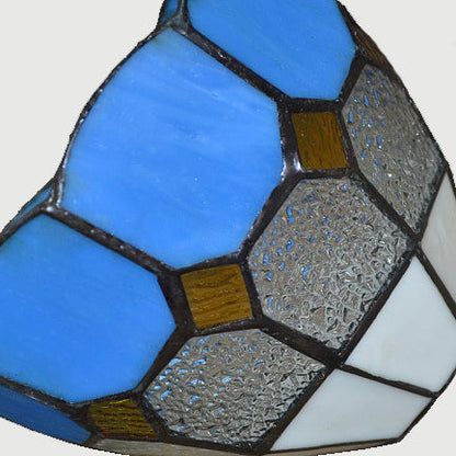 Traditional Tiffany Conical Stained Glass Iron Metal 3/5/6/8-light Chandelier for Living Room