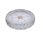 Modern Luxury Round Aluminum Crystal LED Flush Mount Ceiling Light For Living Room