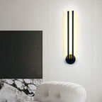 Modern Minimalist Rotatable 270° Black Long Line Aluminum LED Flush Mount Ceiling Light For Hallway