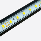Modern Minimalist Rotatable 270° Black Long Line Aluminum LED Flush Mount Ceiling Light For Hallway