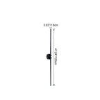 Modern Minimalist Rotatable 270° Black Long Line Aluminum LED Flush Mount Ceiling Light For Hallway