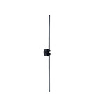 Modern Minimalist Rotatable 270° Black Long Line Aluminum LED Flush Mount Ceiling Light For Hallway