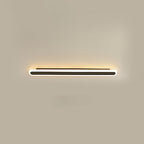 Modern Minimalist Rectangle Long Line Iron Acrylic LED Wall Sconce Lamp For Living Room